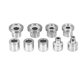 Nikou Diamant Mikro Sculpting Dermabrasionskopf Set, Sculpting Kosmetik Schleifkopf Set, Ersatz-Diamant-Dermabrasionsspitzen Edelstahl-Filter-Set (9 Stück ohne Box)