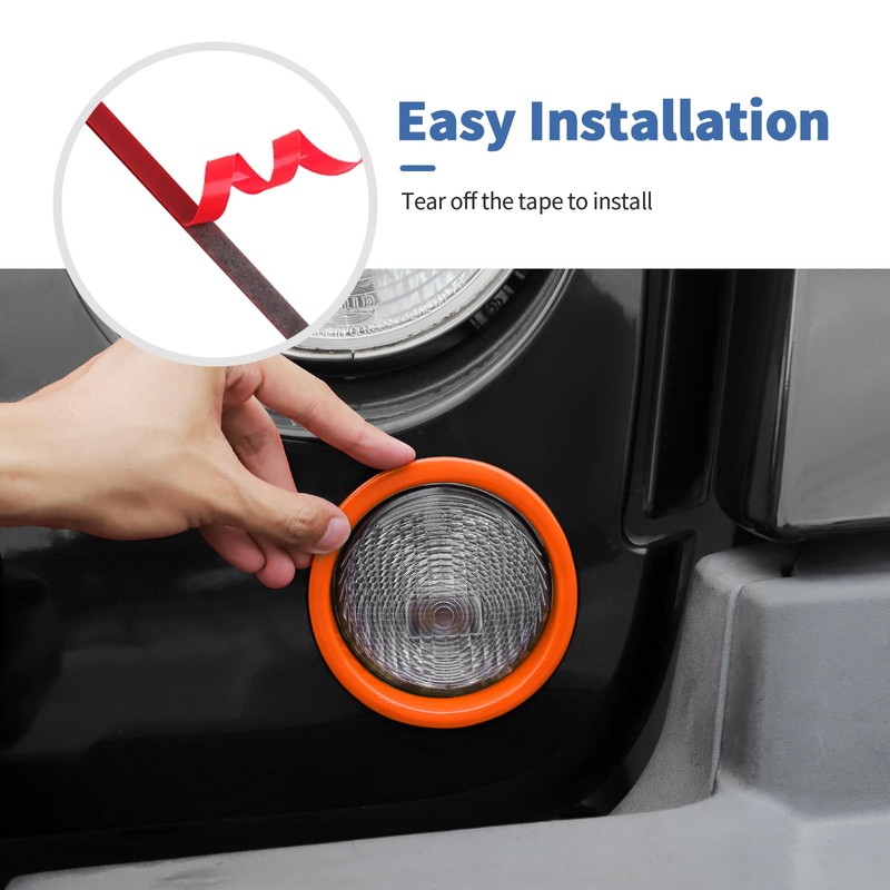 SQQP Front Turn Signal Light Lamp Trim Cover Compatible with