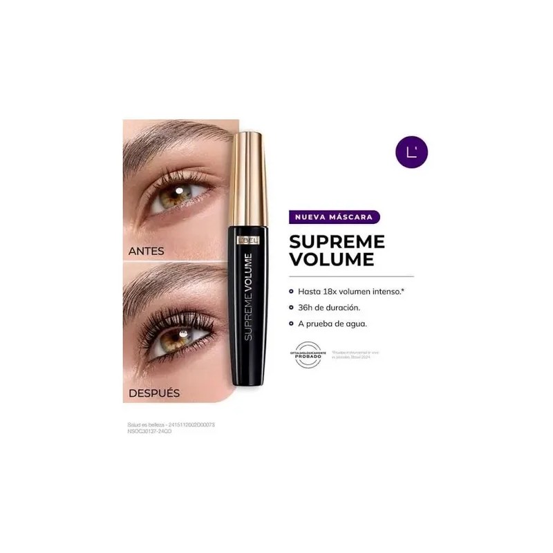 Supreme Volume Lbel Mascara Rimel Pestañas Original