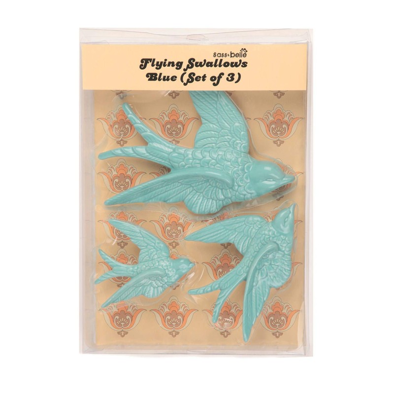 Sass & Belle Swallow Wall Decorations - Set of 3