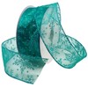 Morex Ribbon Snowflake Ribbon, Turquoise