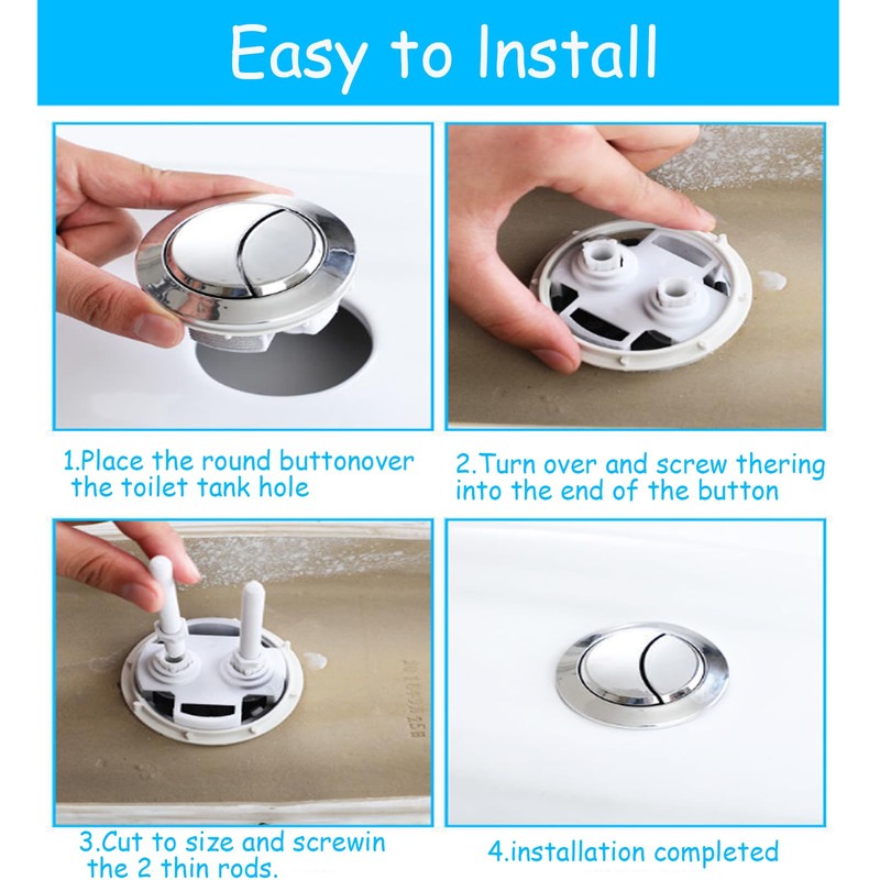 58mmToilet Tank Push Button Toilet Button Dual Push Flushing Toilet