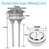 58mmToilet Tank Push Button Toilet Button Dual Push Flushing Toilet