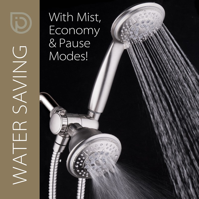 Hydroluxe For California High Pressure 24-setting Handheld & Rain Shower