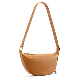 Kattee Crossbody Purses for Women, Leather Sling Bag, Small Women's Shoulder Handbags with Adjustable Strap, Brown