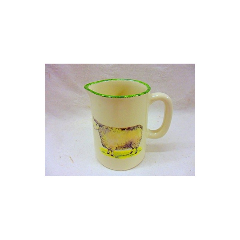 Farmyard Sheep Design Milk jug by Heron Cross Pottery.