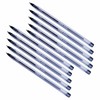 CLARO A-one Ballpoint Pens, BLACK, Medium Point (1.0mm), Pack of
