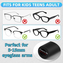 Jlinhoya Glasses Strap No Tail Eye Glasses Strap Adjustable Sunglasses Straps for Men Women Eyeglass Holders Around Neck Eyewear Retainers 3Pcs (12Inch)