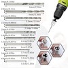 Giantree Keyless Drill Chuck Bit, 2Pcs Chuck Adapter with 10Pcs