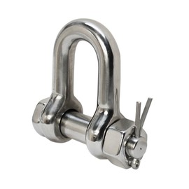 DBMIMPORTERS 5 PC Stainless Steel 3/16" Marine Bolt Screw Pin Chain Shackle D Anchor 500 LB