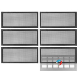 KEESIN Magnetic Vent Cover, PVC Air Vent Covers, Air Vent Covers for walls, Ventilation shaft cover for filtering dirt and hair (12 * 5.5 inches in packs of 6)