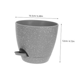 Totority 3pcs Self Watering Planters Hydroponic Pots for Plants Decorative Flower Pots for Home Office and School Modern Design for Herbs Flowers