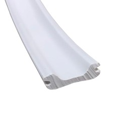 LPC White RV Camper Trailer 1/2" x 50' Vinyl Thin Trim Mold Flexible Screw Cover