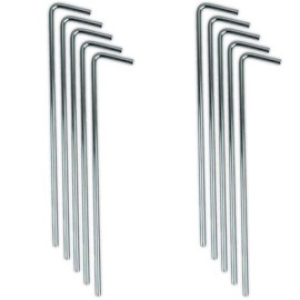 Bestif Tent Pegs Tent Hook 17 cm Pegs Steel Ground Anchor Metal Tent Attachment Camping Ground Anchor Zetl Anchor