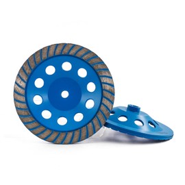 Z-LEAP 7Inch Diamond Cup Grinding Wheel Turbo Row for Polishing Granite Stone Marble Glass Concrete Ceramic with 5/8"-11 Arbor