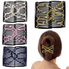 4 Pieces Elastic Hair Comb Clips Magic Stretchy Double Comb