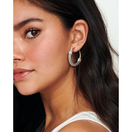 Silver Earrings for Women Silver Jewellery Silver Hoops Earrings Chunky Sterling Silver Earrings Women's Jewellery