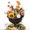 Gardenised Outdoor Garden Triple Stacked Flower Bowl Urn Tier Planter