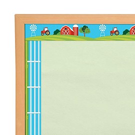 Fun Express Farm Bulletin Board Border - 12 Pieces - Educational and Learning Activities for Kids