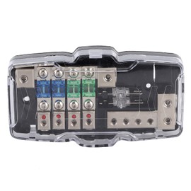 Fuse Box,4 Way Fuse Block,Car O Stereo Multi Functional Distribution Holder With Led Indication For Suv Atv Utv