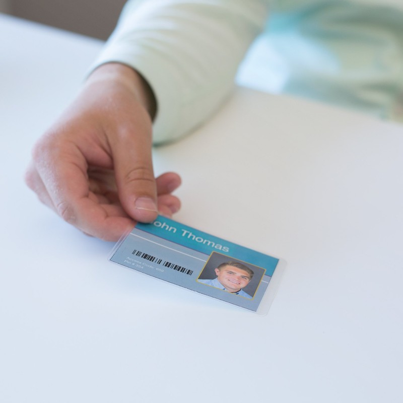 Fellowes Hot Laminating Pouches, ID Tag, Not Punched, 5 mil,