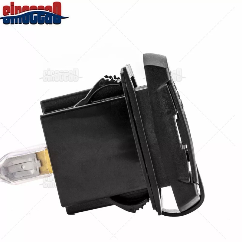 SI Dual USB Charger Socket LED Voltage Voltmeter Rocker Switch