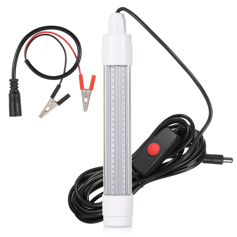 144 LED Submersible Fishing Light Underwater Fish Finder Lamp Night
