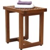 AquaTeak The Original 18" Grate Teak Shower Bench & AquaTeak