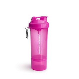 SmartShake 500 ml/18 oz, pink Slim neon, 1er Pack