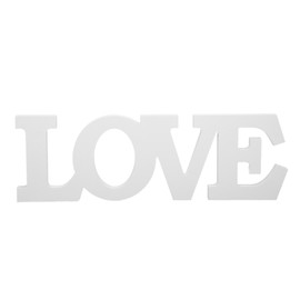 Wood Love Sign White One Piece Design Exquisite Beautiful Wooden Letters Decoration Ornament for Wedding Party