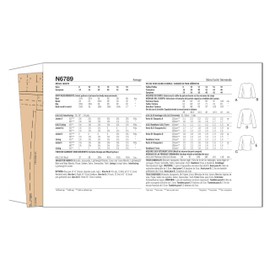 NEW LOOK Sewing Pattern UN6789A Misses' Jackets A (8-10-12-14-16-18)