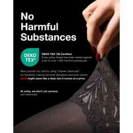 sofsy 100% Oeko-Tex Certified [Made in Italy] Opaque Women's Thigh High Stockings Plus Size | Silicone Lace Stay Ups | Grey - XXL