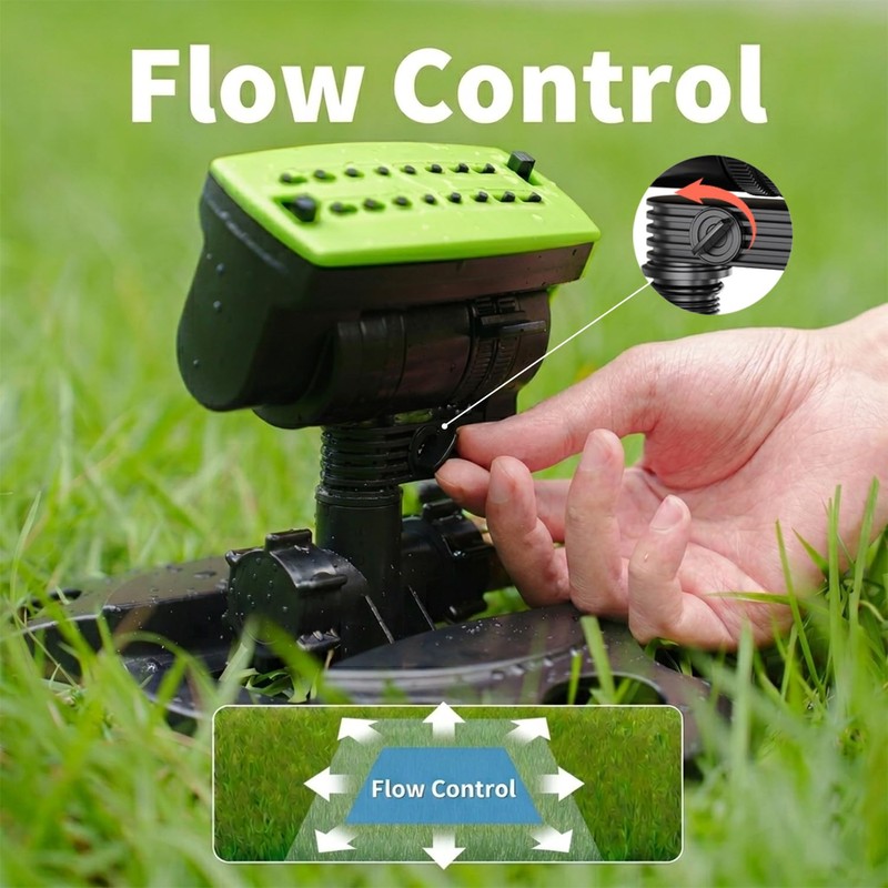 HOSUN Oscillating Lawn Sprinkler, Adjustable Garden Water Sprinkler for Yard,