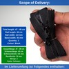 Non-separable zip, pack of 2, 45 cm rail length, in