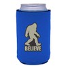 Bigfoot Believe Collapsible Can Coolie Royal Blue