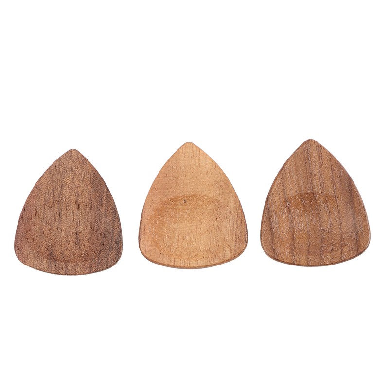 Wood Guitar Pick Holder Set 3 Pcs Wooden Guitar Picks