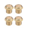 sourcing map 1/8 PT Sinter Bronze Exhaust Silencer with Brass