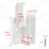 SAYAYO EMS3005-W Stainless Steel Door Bolt Small Lockable with Padlock