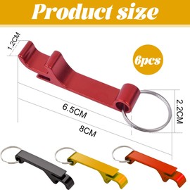 UYVPAER 6 Stück Flaschenöffner Schlüsselanhänger Bierflaschenöffner Bieröffner Kapselheber Schlüssel Anhänger Öffner Für Hochzeit Taufe Gästegeschenke