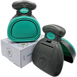 MonPtit Pooper Scooper, Portable Sanitary Dog Poo Pick Up with Bag Dispenser, for Large Medium Small Dogs Cat or Pet, Durable Poop Picker, Easy to Use, Comfortable Grip, Scoop on All Surfaces (Medium)