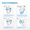 ICEPURE JFC001 Pitcher Water Filter Compatible with Brita Maxtra+/Maxtra/Mava, 1001122,