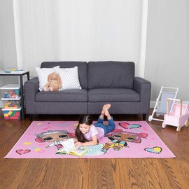 Franco Kids Room Non Slip Area Rug, 69 in x 52 in, LOL Surprise