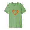 Cute St. Patrick's Day Shamrock Heart Design Premium T-Shirt