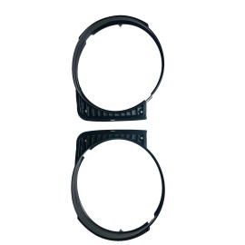 DSX Single Round Headlight Surround Trim Grill Grille PAIR for VW MK1 Rabbit Cabriol