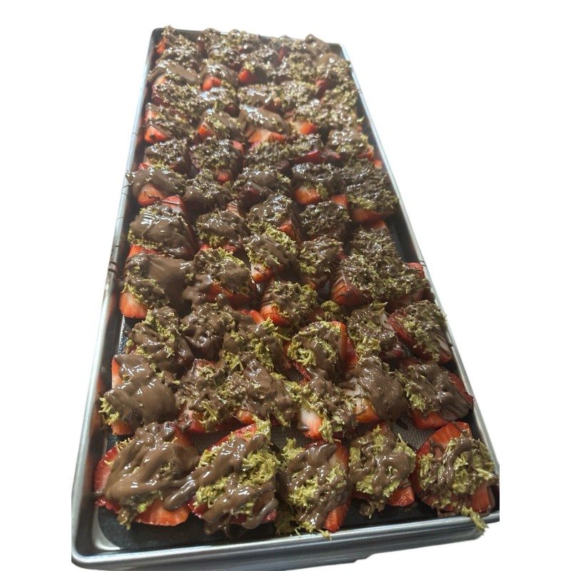 Freeze Dried Dubai Chocolate Covered Strawberries