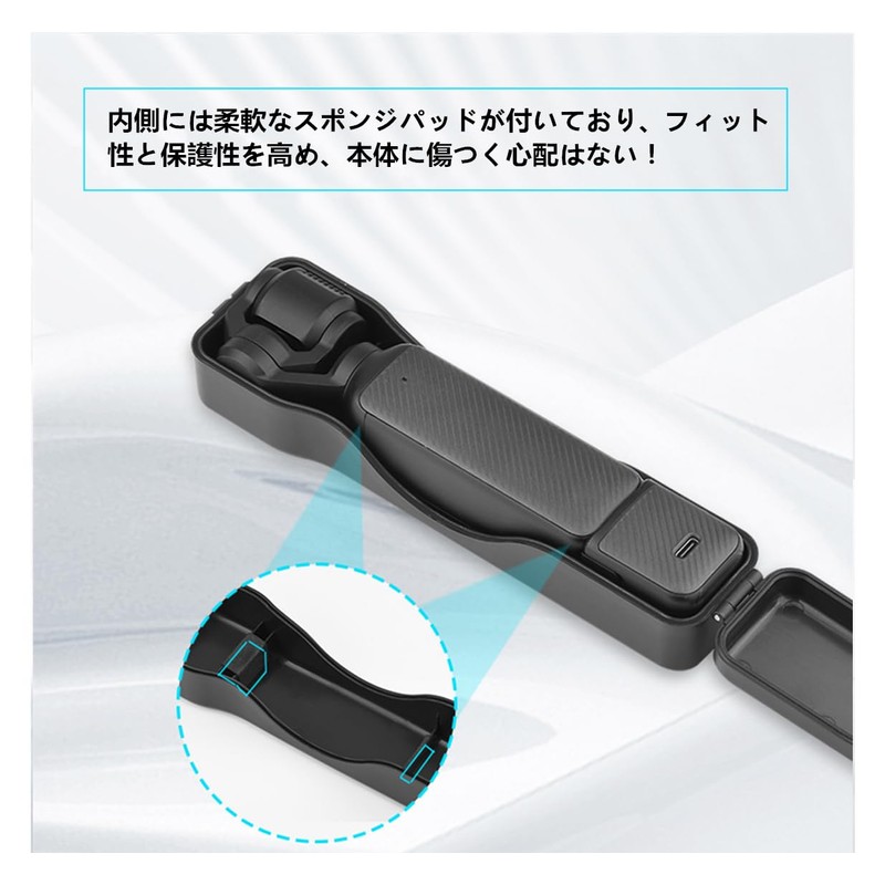 SHEAWA DJI Osmo Pocket 3 Case + Neck Strap Storage