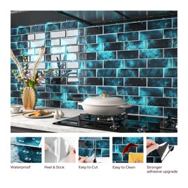 FunStick White Herringbone Peel and Stick Backsplash for Kitchen 12"x12" Peel and Stick Tile Stickers Self Adhesive Stick on Backsplash Wall Tiles for Kitchen Bathroom Shower RV Waterproof 5 Sheets