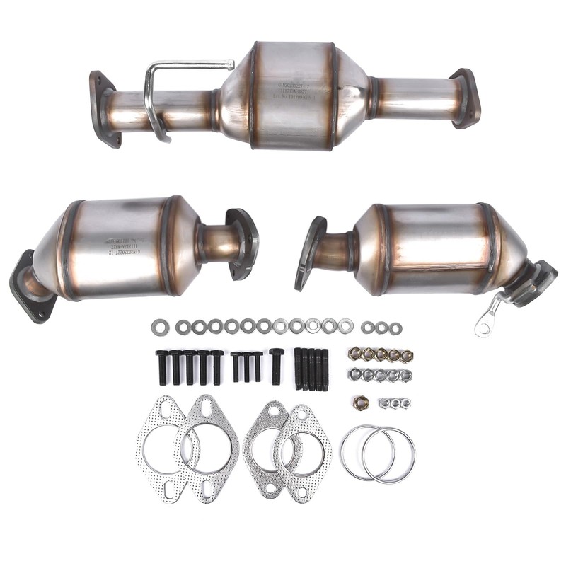 NEWZQ 3Pcs Set Catalytic Converters Replacement for Bulck Enclave Traverse