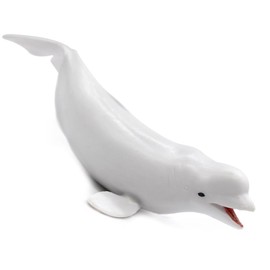 LOVNBHELP Sea Animal Toys Solid Simulated Ocean Animals Creatures Toy Sea Educational Toys for Kids Toddlers (White Whale)