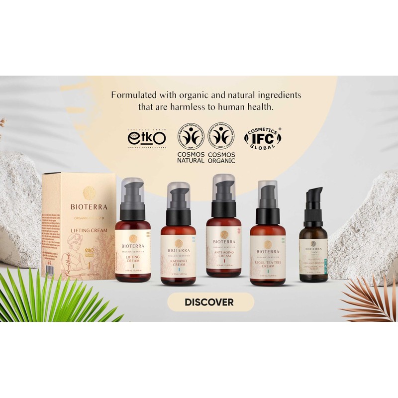 Bioterra Organic Radiance Face Mask, Natural Ingredients, Intense Hydration Formula,